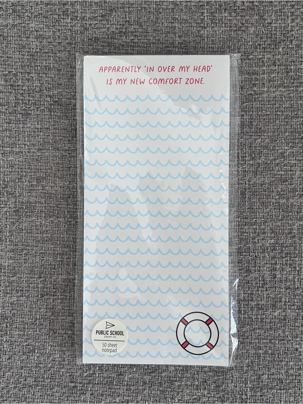 NEW Public School Notepad - ‘Comfort Zone’ List Pad